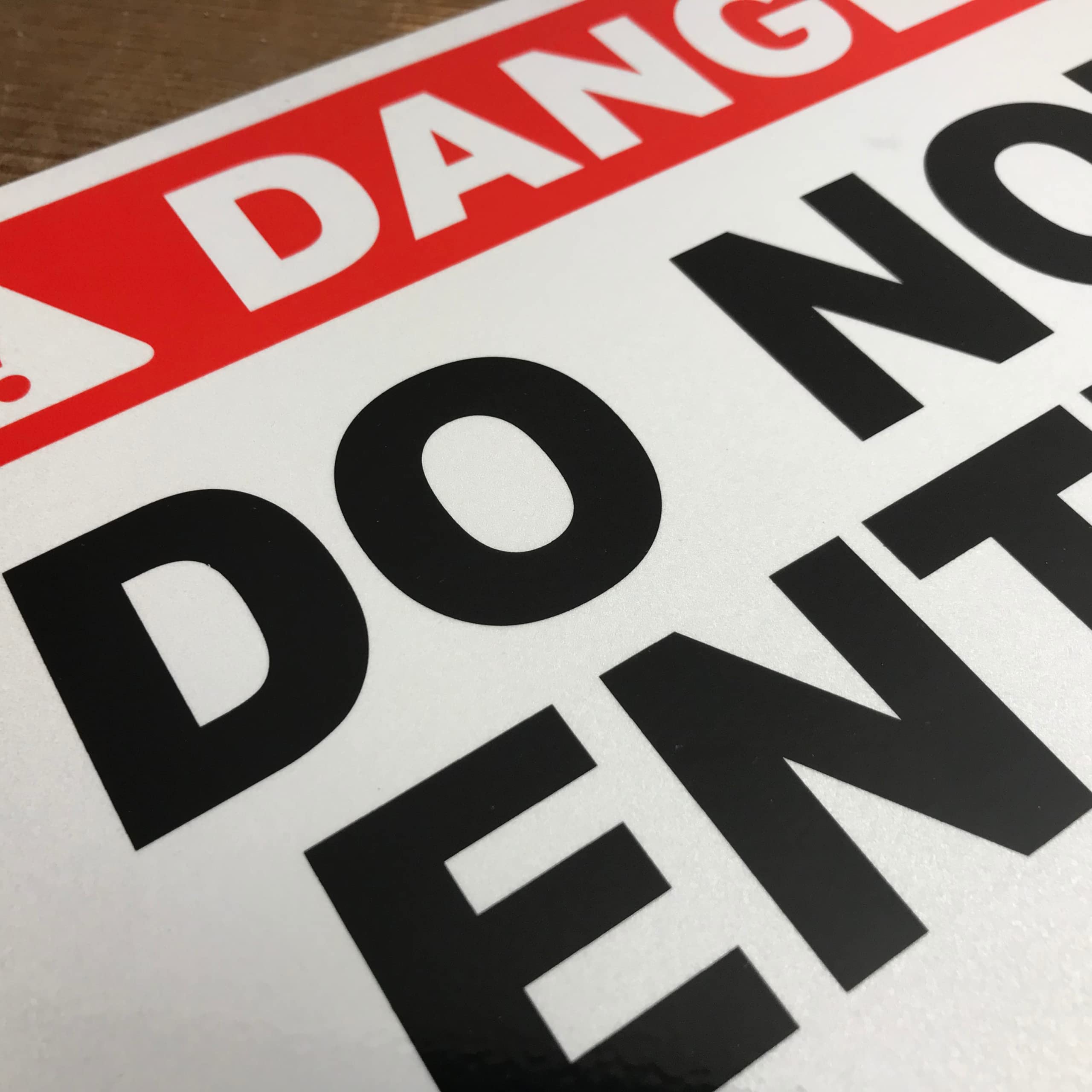 Faittoo 'Do Not Enter' Schild – 2 Stück, 30x30 Cm, Aluminium, UV-geschützt, Wetterfest, Mit Bohrungen