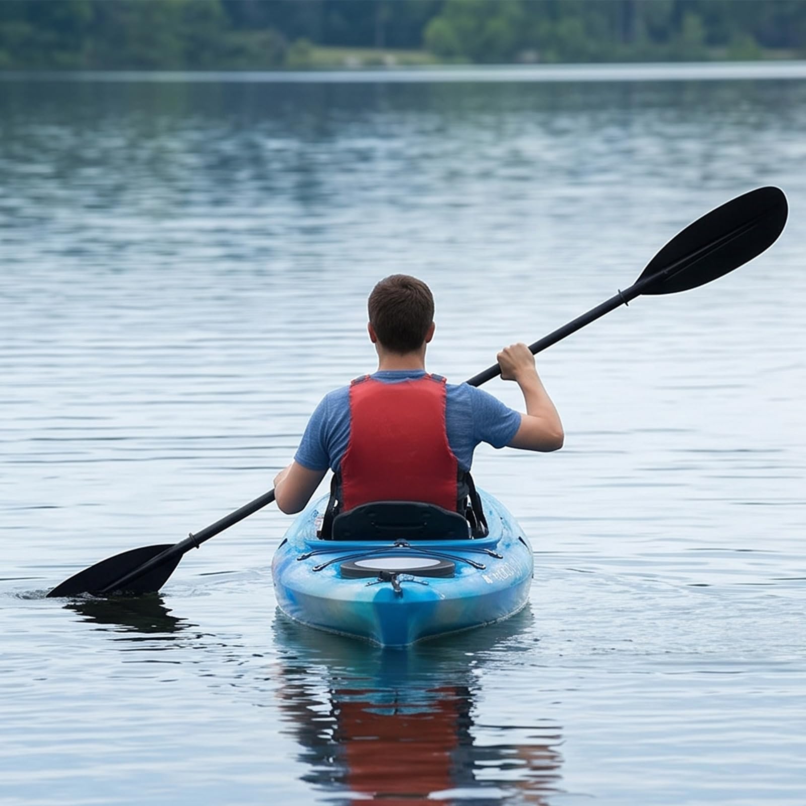 Set di 2 pagaie da kayak a doppia estremità per adulti, adatte alla maggior parte delle imbarcazioni, facile da montare senza attrezzi, doppia testa