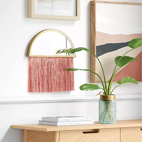 Miniatura 9 de Paquete de 2 jarrones de flores, jarrón verde acanalado con parte superior de metal dorado, elegante decoración para centro de mesa, cocina, sala de