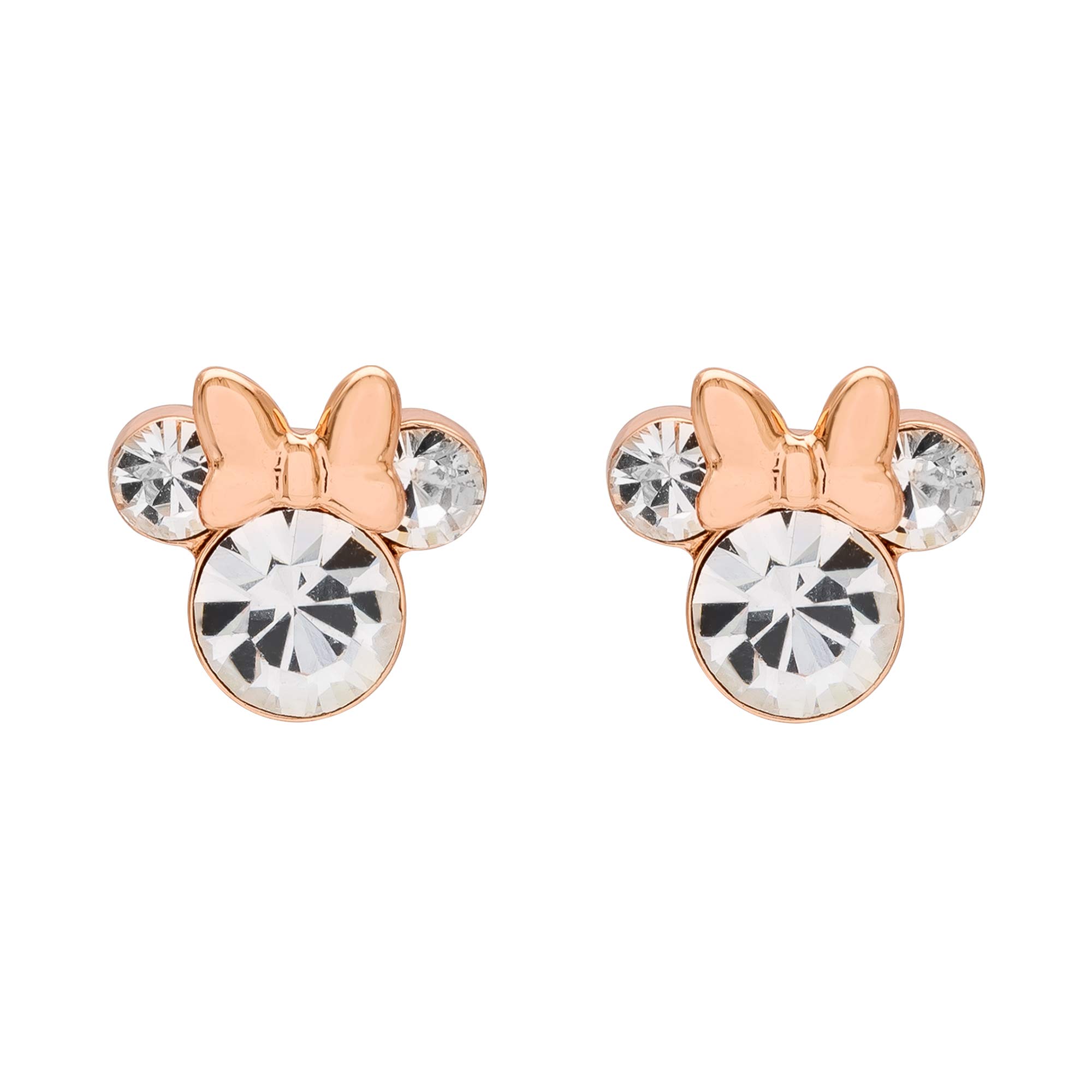 Disney Womens Minnie Mouse Birthstone Stud Earrings - Minnie Mouse Earrings - Birthstone Jewelry - Disney Jewelry