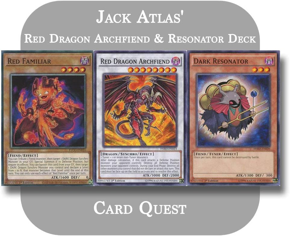 YU-GI-OH! 5D's - Jack Atlas' Complete Red Dragon Archfiend & Resonator Synchro Deck