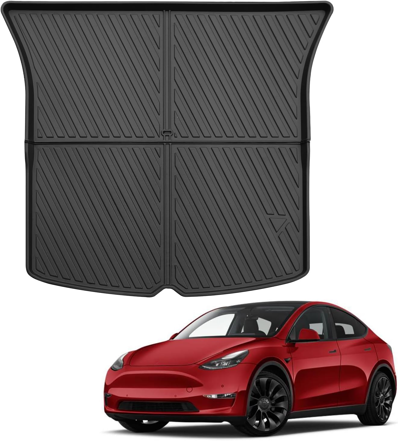 Custom for 2020-2024 Tesla Model Y 5 Seat Cargo Mats Trunk Liner All Weather TPE Protection Mat Accessories (for 2020-2024 Tesla Model Y 5 Seat)