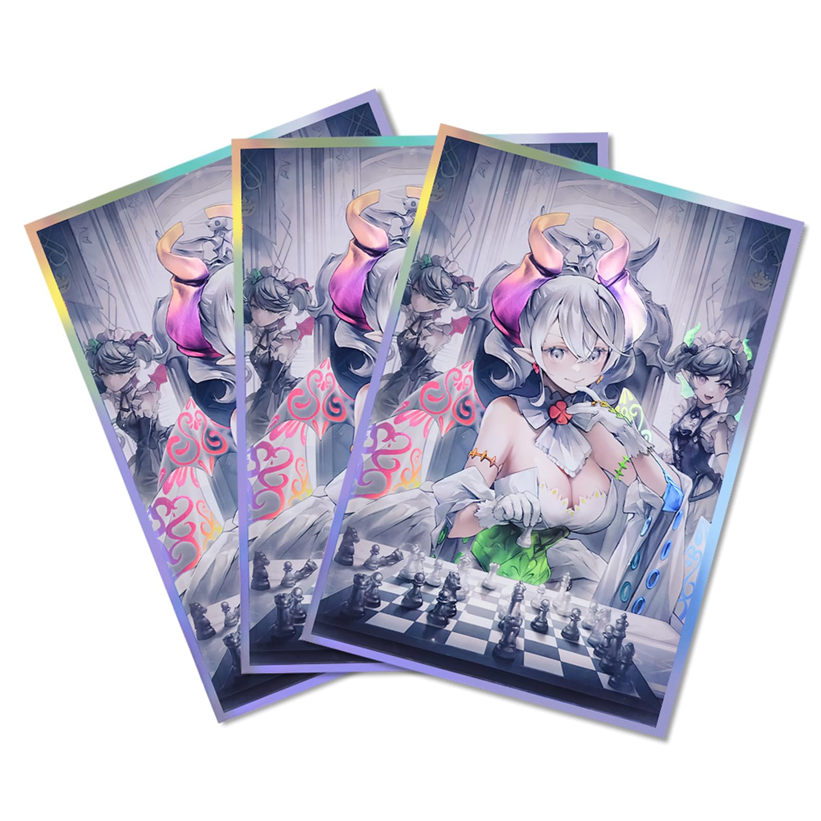 60 PCS Card Sleeves, 67x92 mm HD Anime Card Sleeves Trading Card Sleeves Protective Card Sleeves, Perfect for MTG/TCG/PTCG (Labrynth) - Image 3