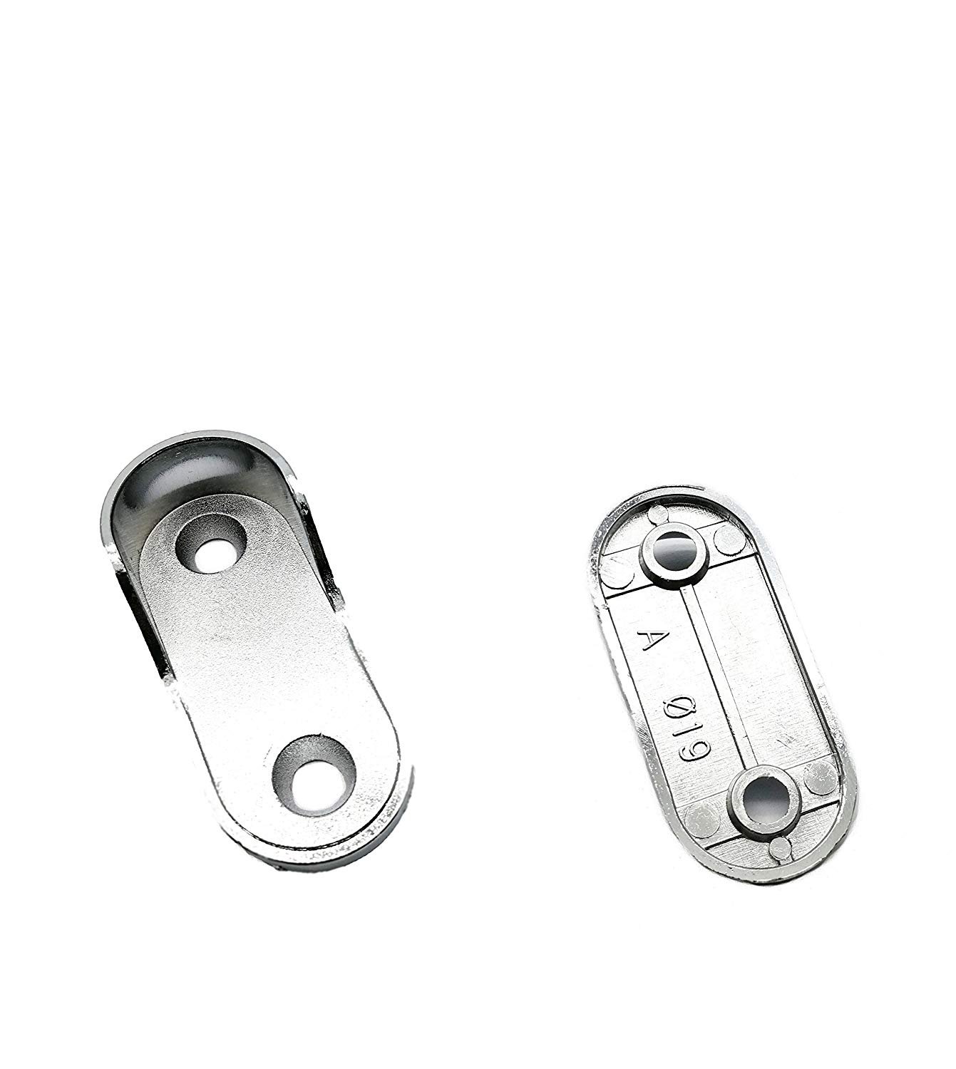 19mm/ 0.75" Oval Wardrobe Tube End Support 10pcs and 20pcs M4x16 Screws