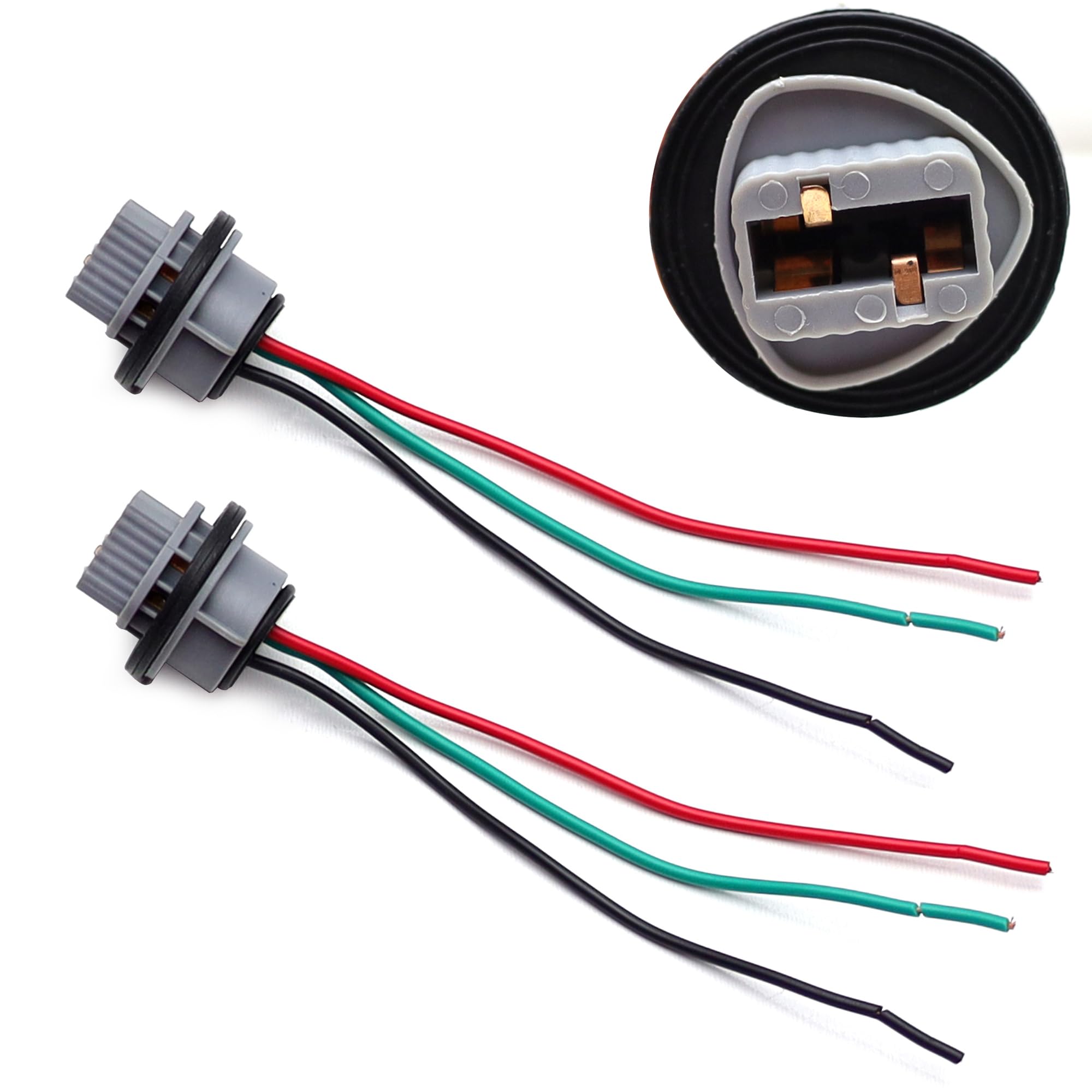 Amazon.com: iJDMTOY Pair Grey OE-Spec 3-Wire 7443 7444 T20