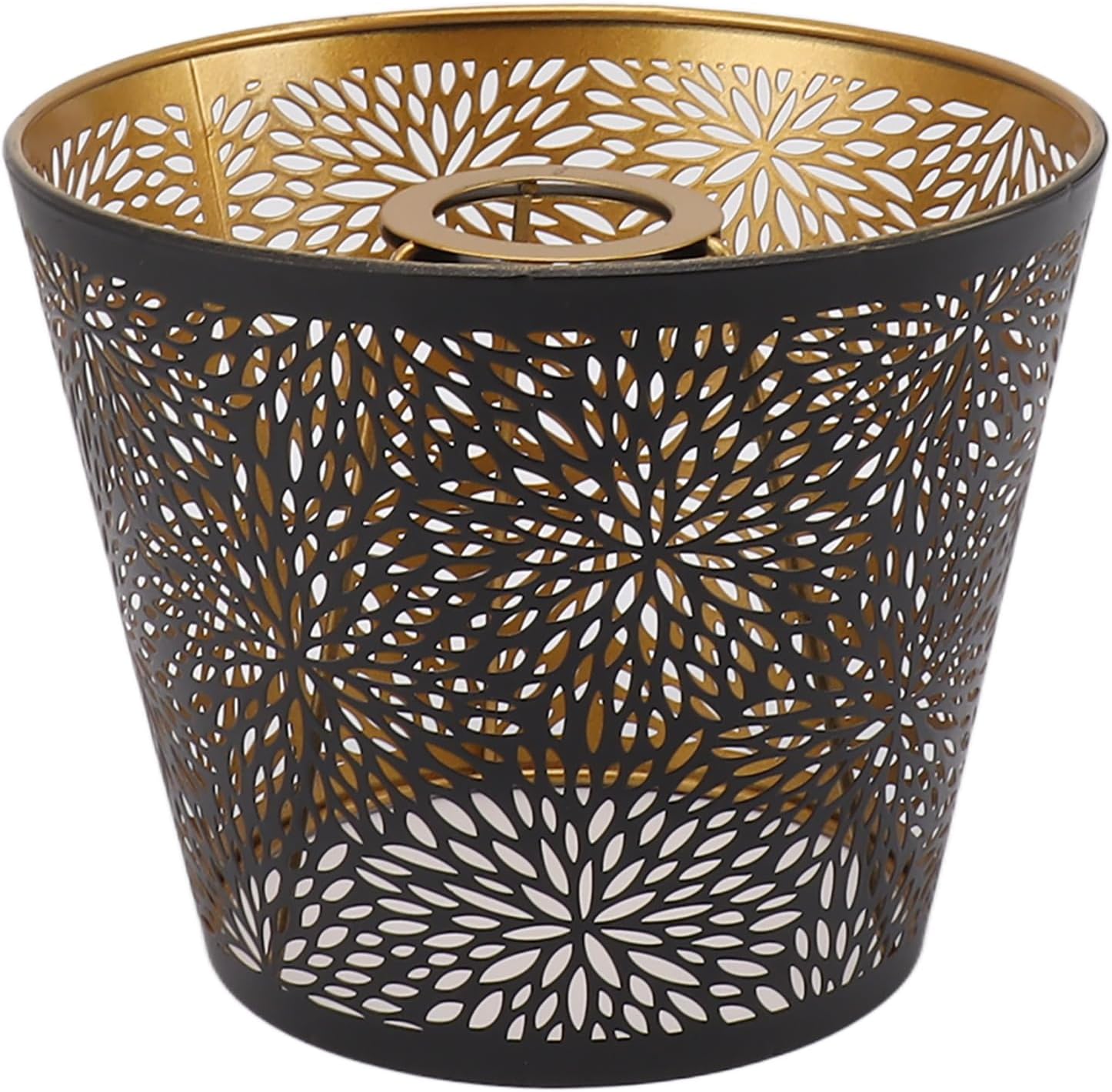 Metal Lamp Shade Forest Tree Hollow Out Iron Decorative Lampshade for Table Wall Ceiling Lamp Black