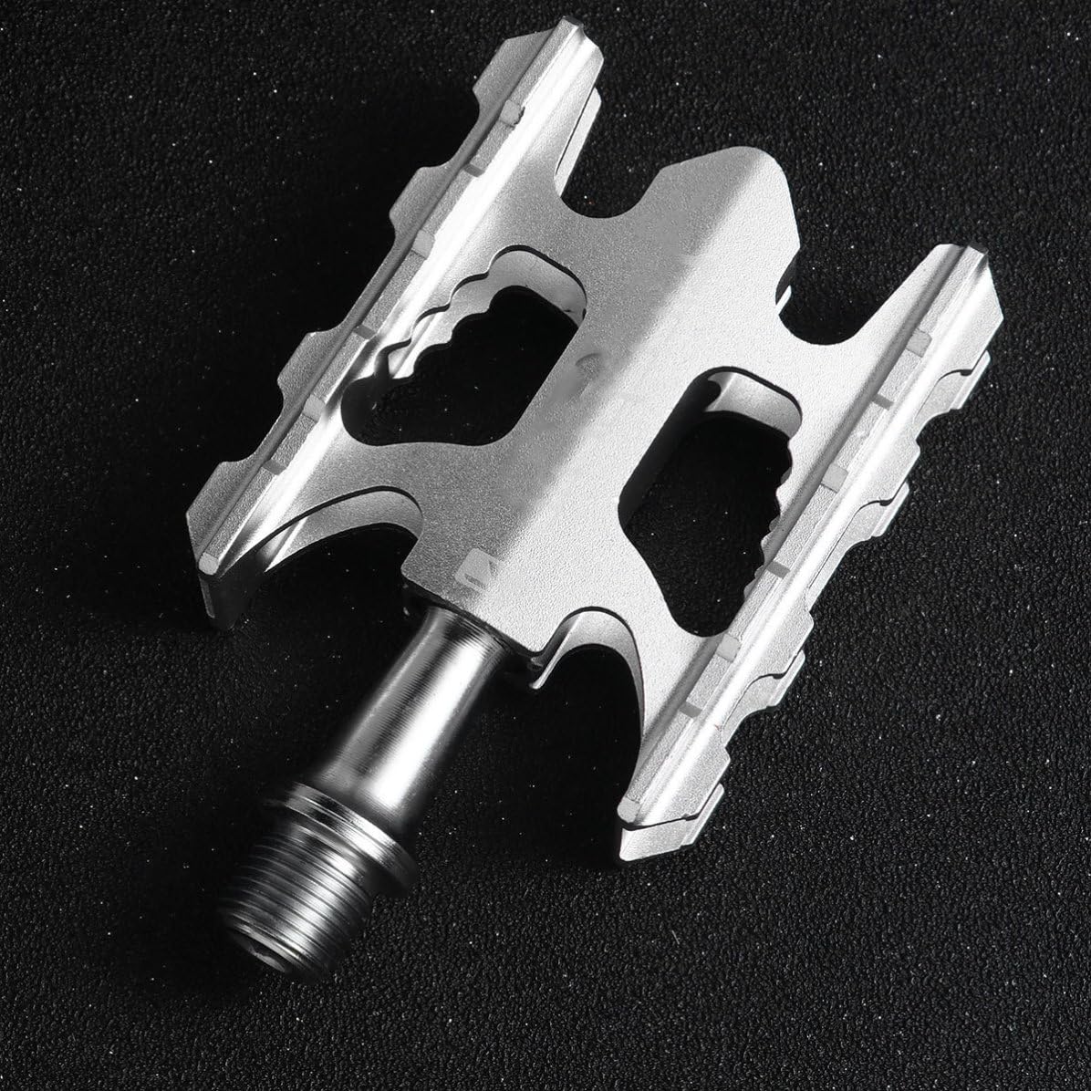 SHINEOFI Pedal de Bicicleta de Aleación de Aluminio Ligero para Bicicleta Plegable y Ciclismo Recreativo Estructura de Rodamiento Estable