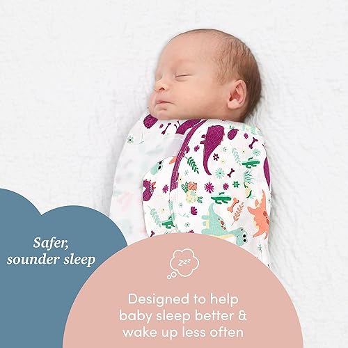 Miniatura 9 de SleepingBaby Zippy Swaddle - Manta acogedora para bebé con cómoda cremallera inferior para cambiar fácilmente los pañales, animales modernos, tamaño