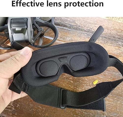 Miniatura 3 de Honlyn Máscara de esponjacubierta de protección para lentes DJI Avata 2 gafas de vuelo, máscara estéreo 3D cómoda (máscara negra + cubierta de