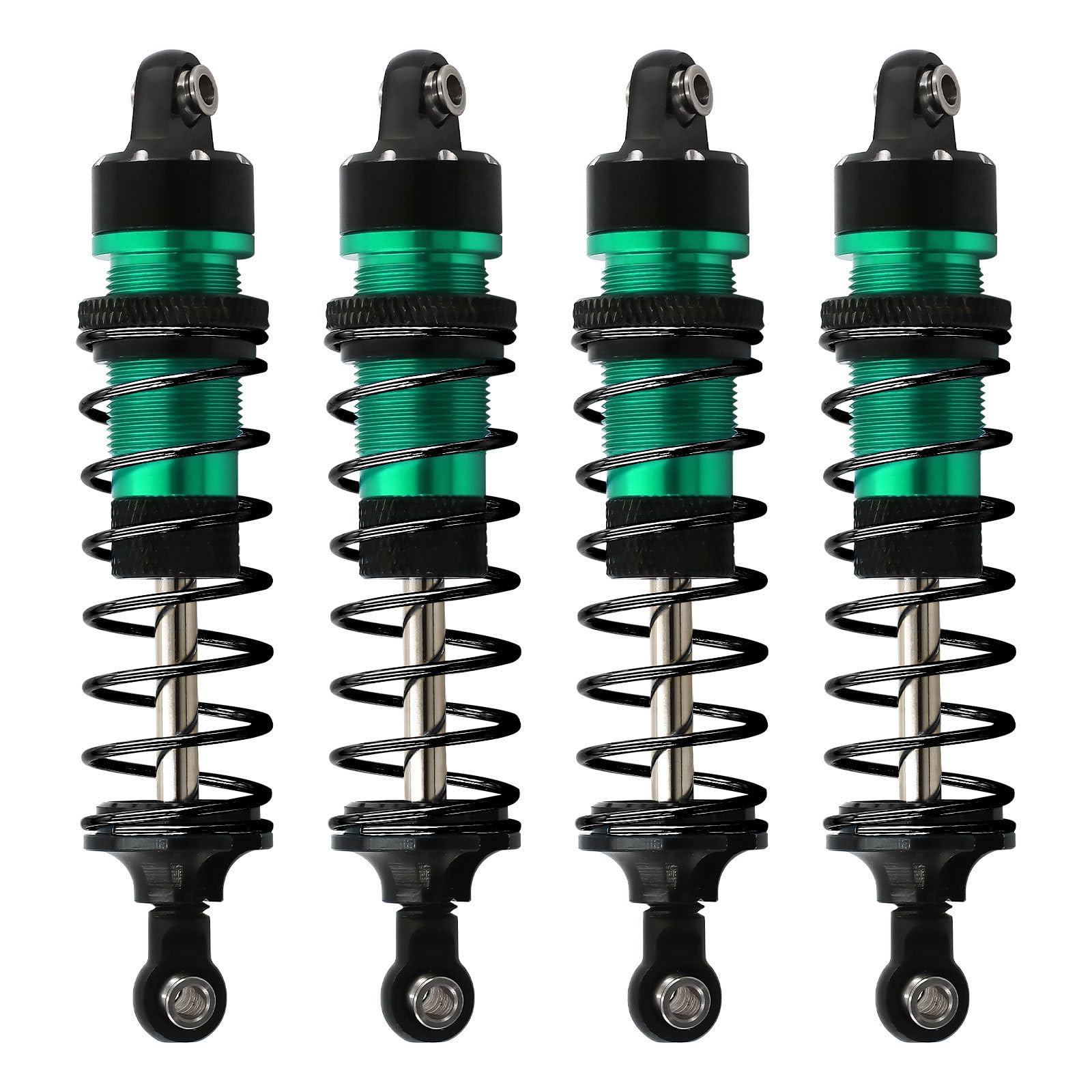 Aluminum Alloy Front Rear Shock Absorber RC Upgrade Parts for TRAXXAS MINI MAXX Monster Truck MINI XRT RC Car (Green)