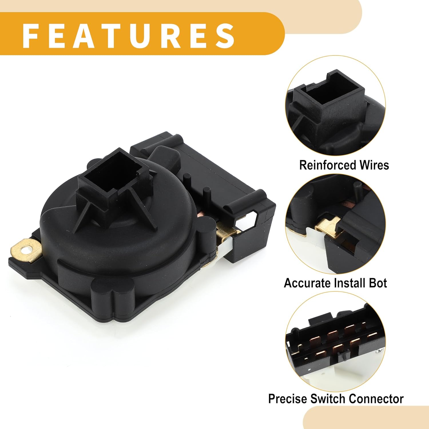 Ignition Starter Switch No.4793576AB - Car Ignition Key Switch Starter - for Jeep Liberty 2002-2007 Metal Black - 1 Pc