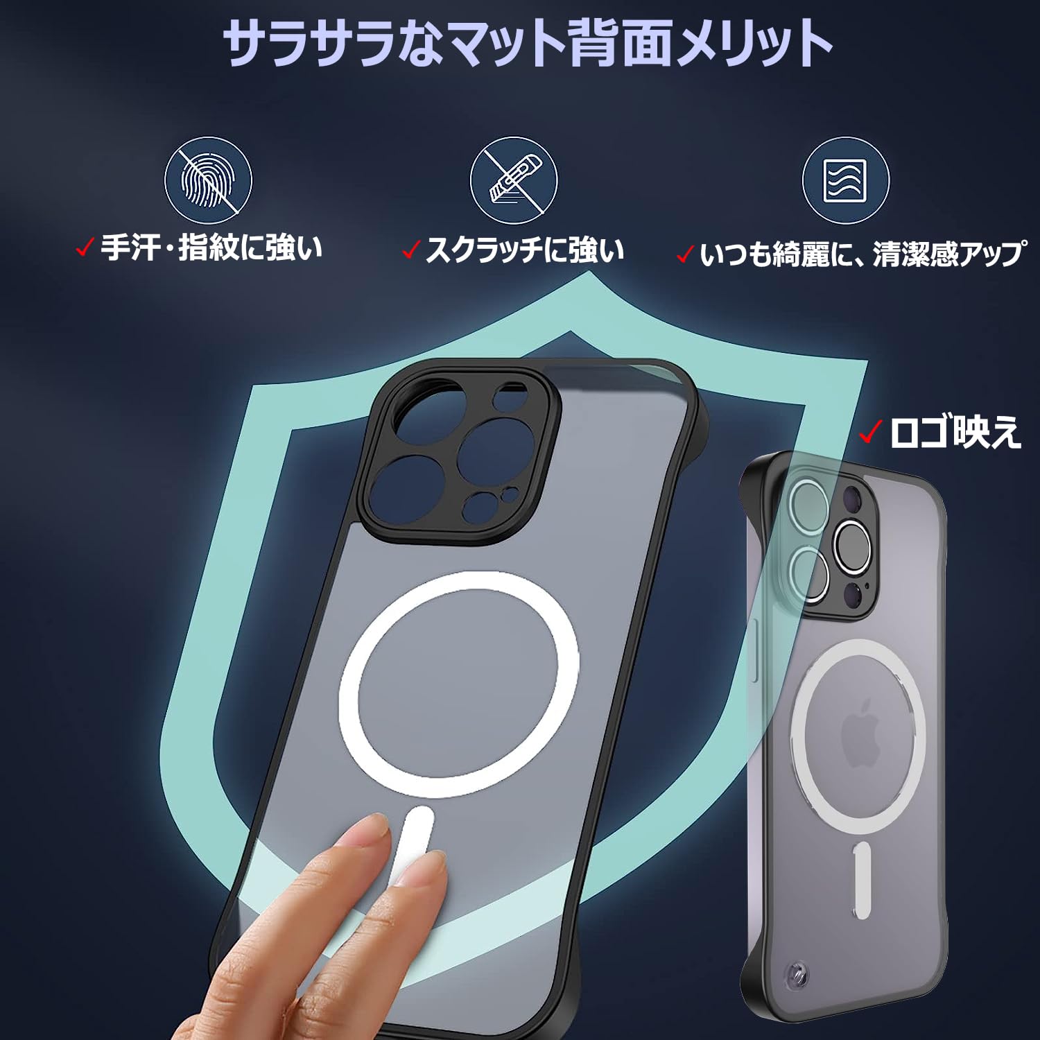 Amazon.co.jp: XLAS iphone15promax用 ケース フレームレス
