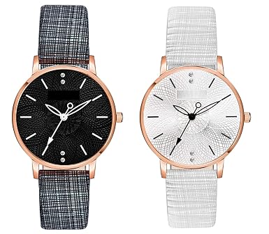 CLOUDWOOD Special Super Quality Analog Watches Combo Look Like Preety for Girls and Womne Pack of - 2 (MT312-313)