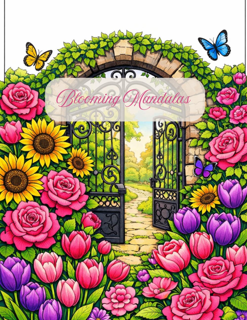 Secret Garden Treasures Coloring Book: An Intricate Adult Coloring Book featuring Floral Mandalas, Whimsical Garden Scenes, and Botanical Designs for Stress Relief