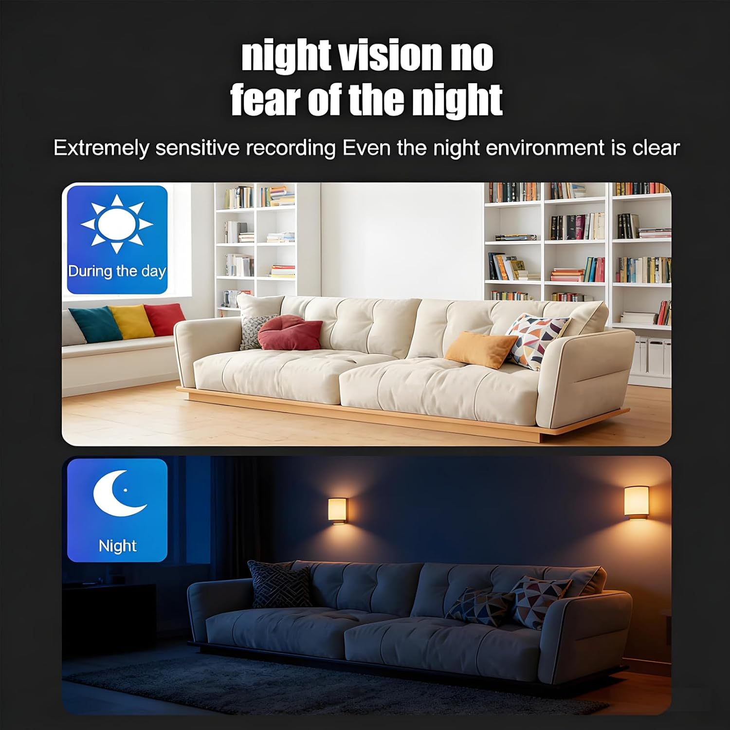 Upgraded Ultra-Invisible No-Plug Camera, 1080P WiFi Mini Hidden Camera with Two-Way Audio, 170° Wide Angle, Long Battery Life, No-Drill Wireless Indoor Security Camera for Pet, Home, Office (2 PCS)