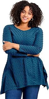 Avenue Women's Plus Size Tiarne Textured Tunic