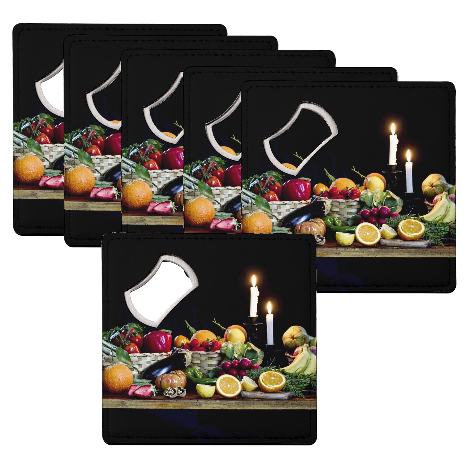 Sous-verre décapsuleur pour apéritif réussi et table de cuisine rustique