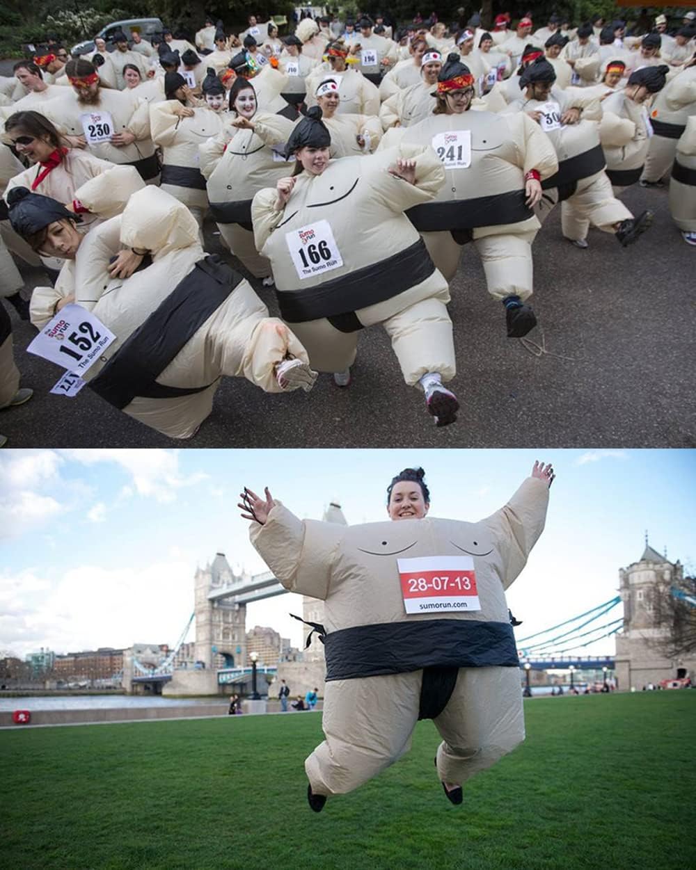 Inflatable Sumo Wrestling Suits Sumo Costume Adult Blow up Sumo Costume Inflatable Costume Adult for Halloween Christmas - Image 8