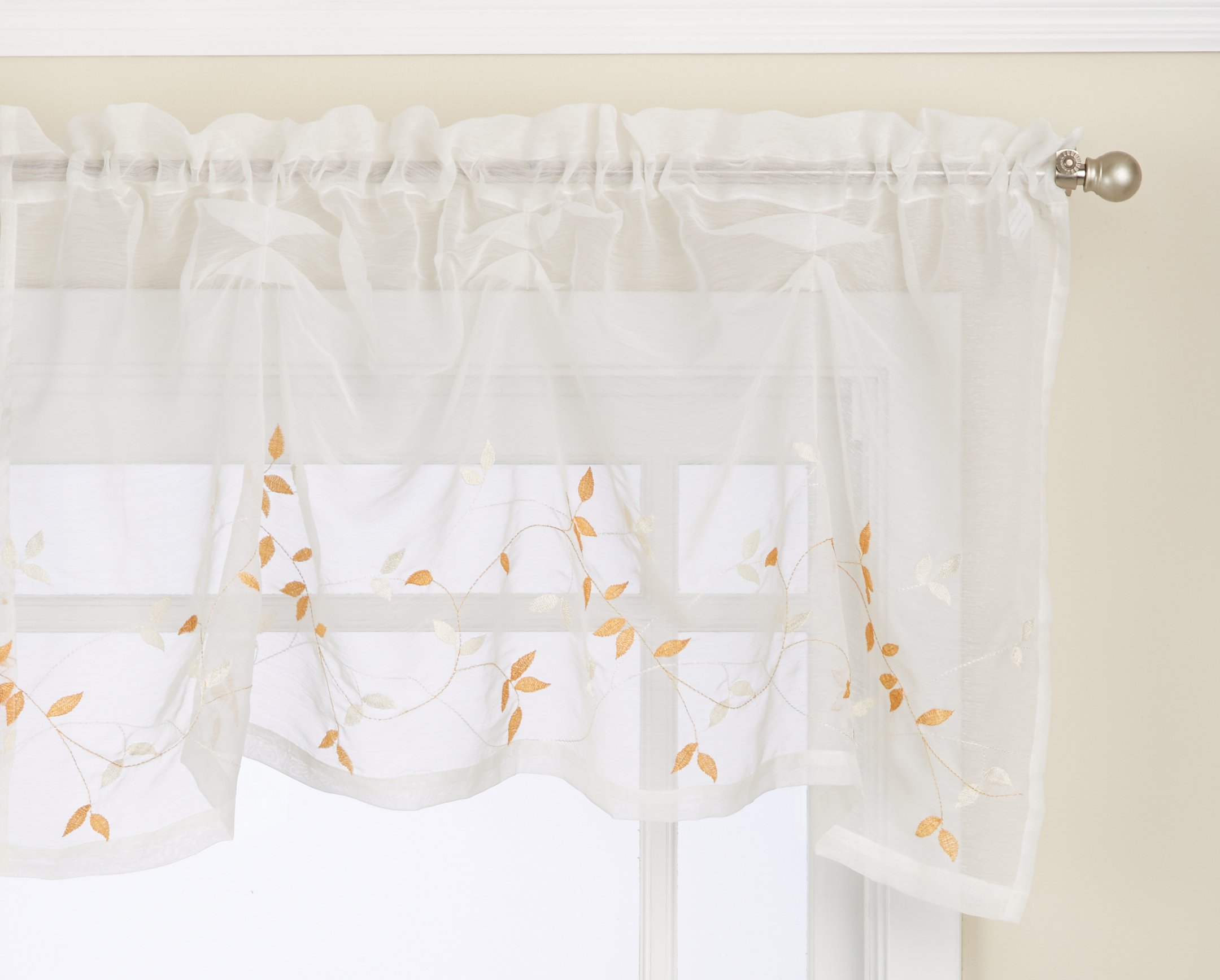 Lorraine Home FashionsBrenda Window Valance, 52 by 18-Inch