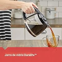 Vista 5 de BLACK+DECKER Cafetera de 5 tazas, DCM600B, color negro