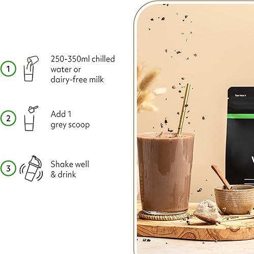 Miniatura 4 de Proteína vegana en polvo  100% a base de plantas y natural  Sin gluten  Batido bajo en grasa  Caramelo salado  4.40 libras