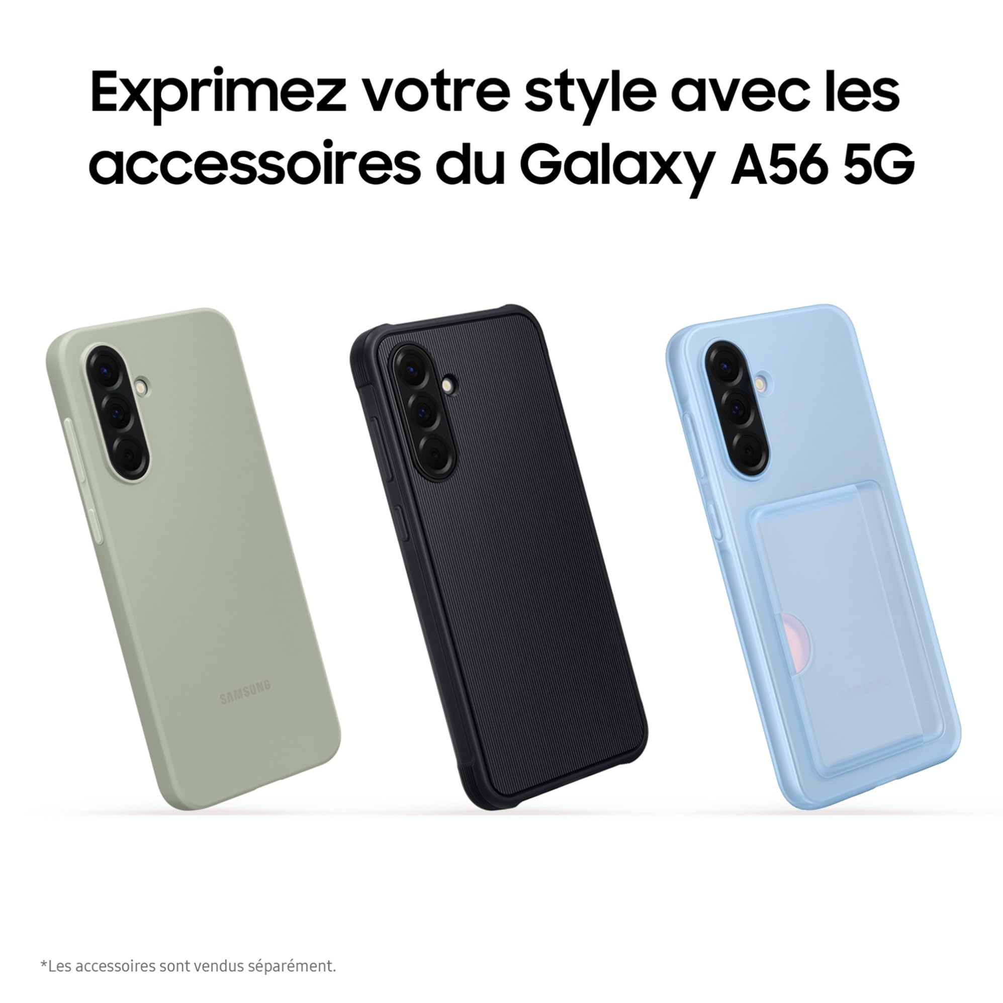 Samsung Galaxy A56 5G, Smartphone Android, 128 Go, Chargeur Secteur Rapide 25W Inclus, Smartphone déverrouillé, Rose, Version FR
