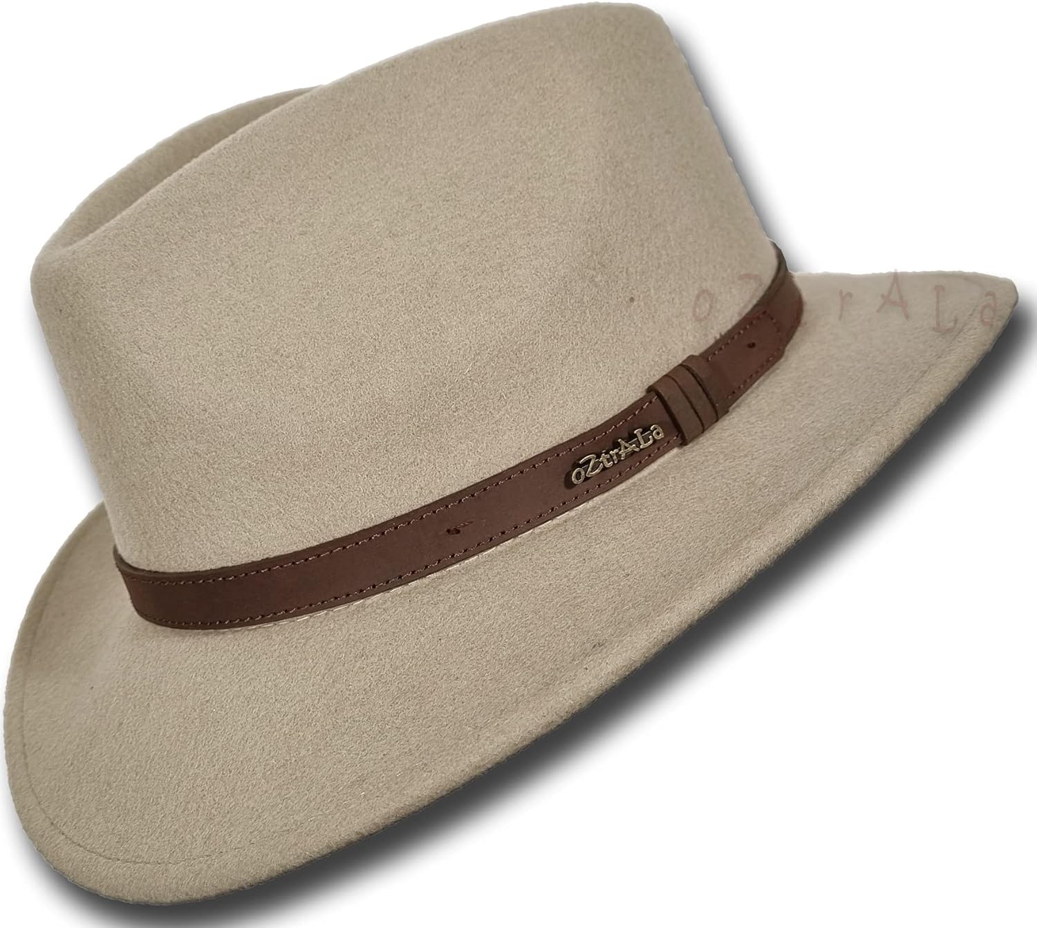 Oztrala】Australian Wool Felt HAT Outback Vintage Classic Fedora Men Leather Band Cowboy HW01 US - Image 3