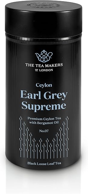 The Tea Makers of London Supreme Earl Grey Black Loose Tea 125g Caddy