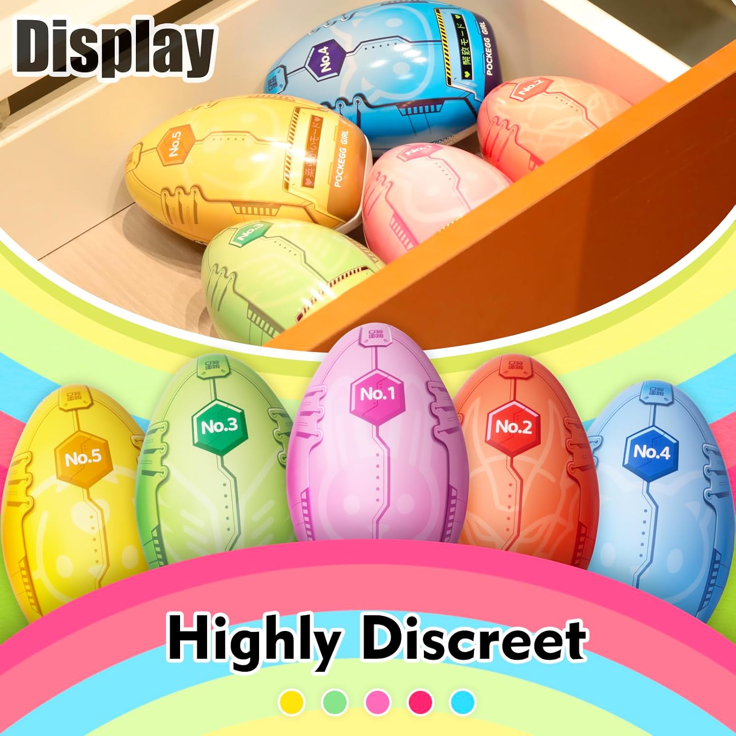 Male Masturbator Egg Pocket Pussy Sleeve with Vagina Textured Fusexil Masturbation Cup Reusable Sex Toys for Men 5 Pack