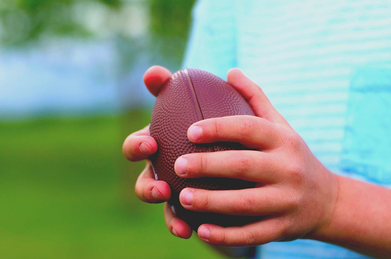 Foam Ball Toy Football, The Perfect Sports Toy for Party Supplies, Mini Football for Kids. 3-Pack, One Each of Color. Foamballs are 4.75" x 3" : Toys & Games
