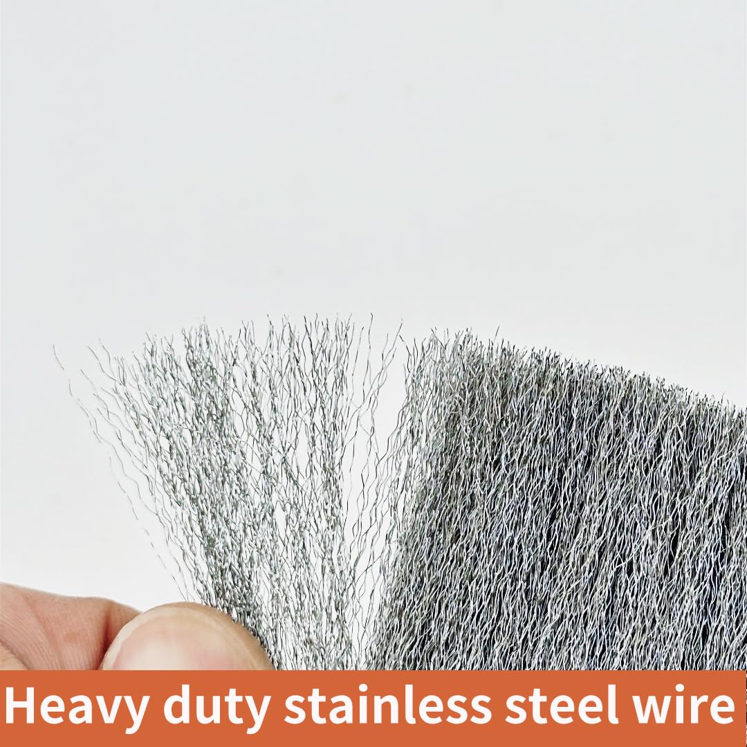 Stainless Steel Wire Brush Set - Rust & Paint Removal -5 Stainless Steel Wire Brush Set - Rust & Paint Removal -5