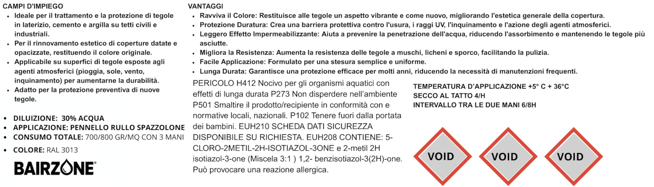 EcoTile - Revestimiento impermeabilizante y protector para tejas 1 kg