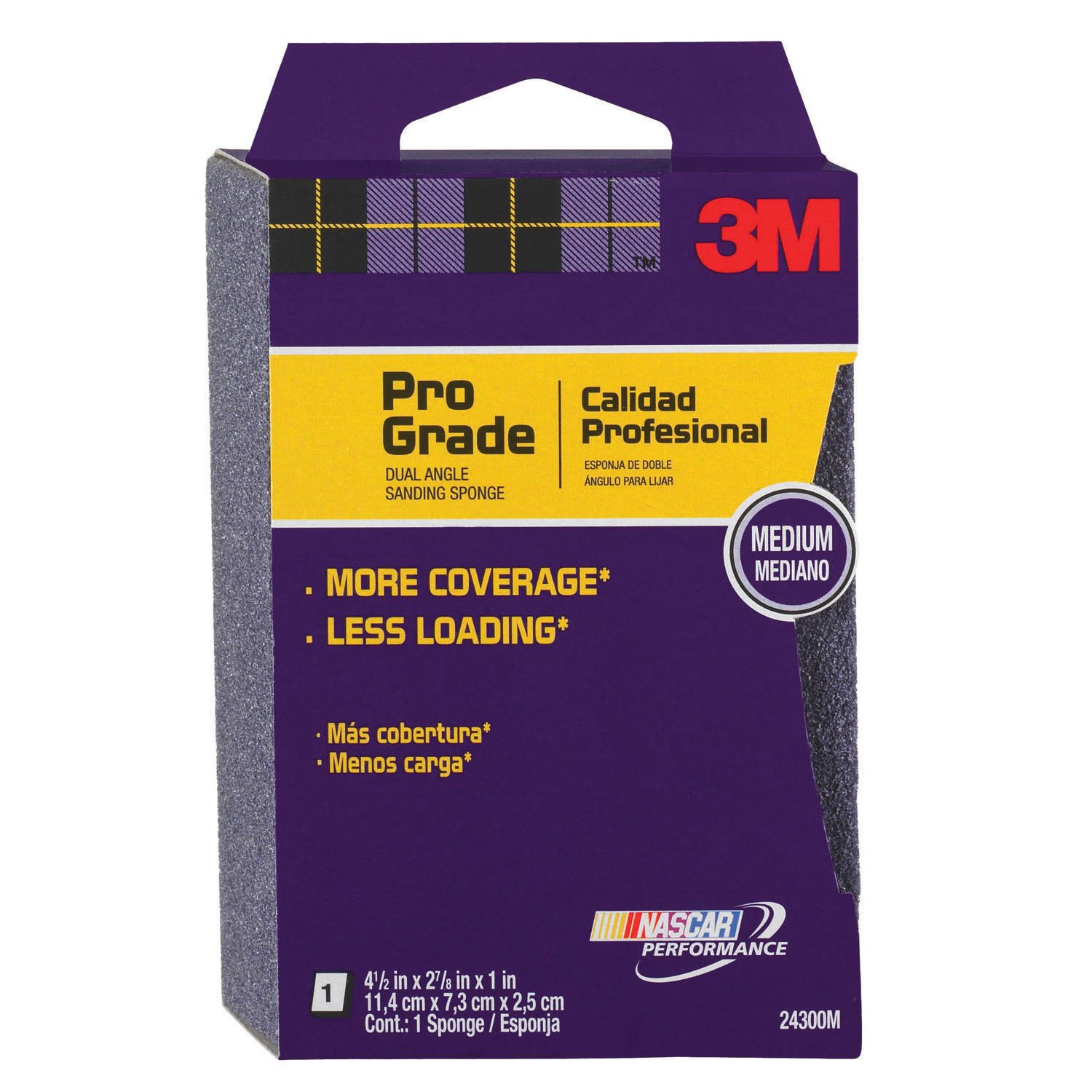 3M 24300M 4.5 by 27/8 by 1Inch Medium grit Sanding Sponge Amazon.in