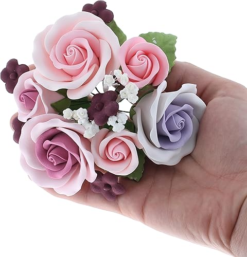 Miniatura 7 de Global Sugar Art Ramo de flores para pastel de azúcar rosa y lavanda, 1 unidad por el chef Alan Tetreault