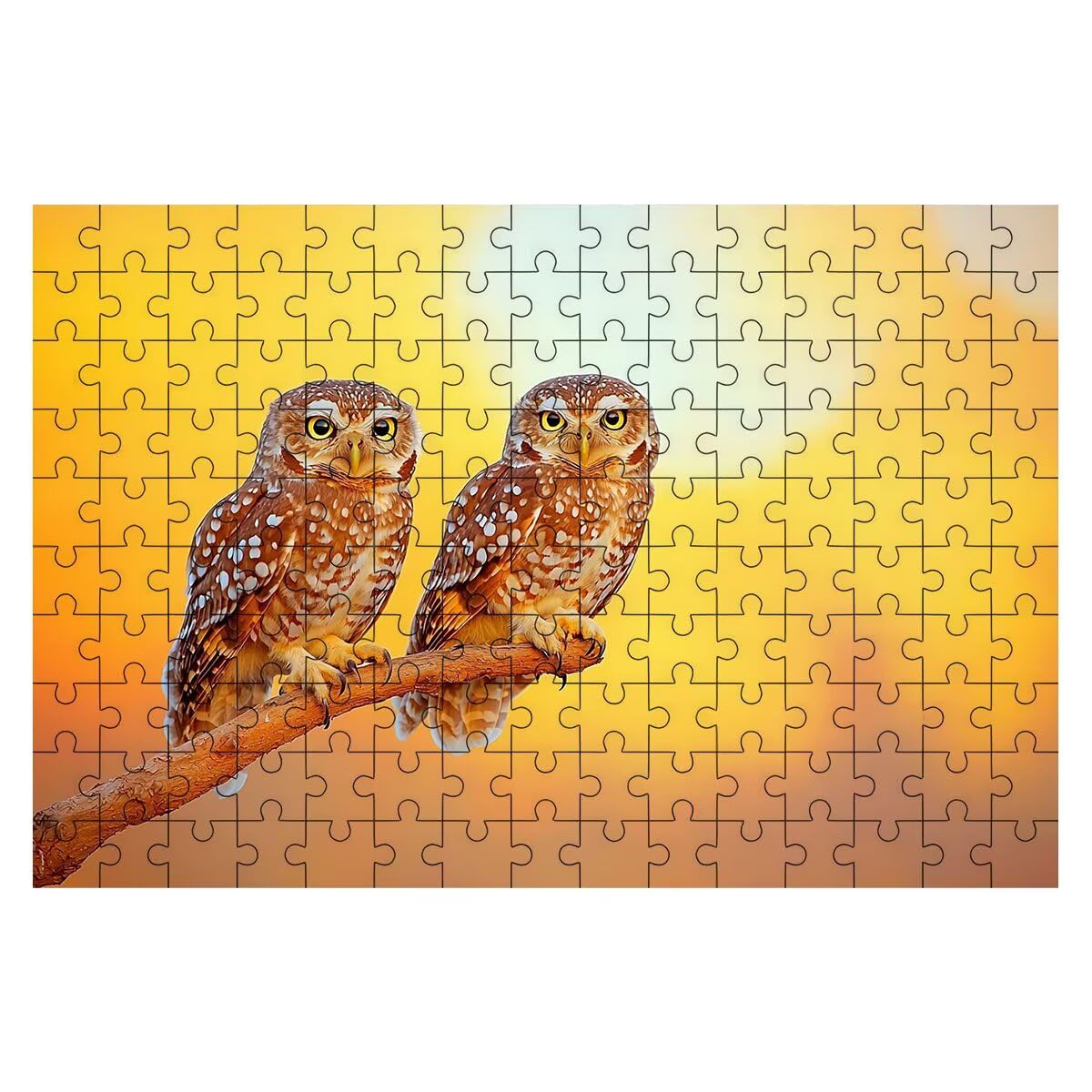 Puzzle dla dorosłych 5000, układanka sowa 5000 elementów dla dorosłych, niemożliwa łamigłówka, wymagająca gra dla całości, drewniane puzzle na prezenty dla kobiet, prezenty dla mężczyzn Motyw: zachód