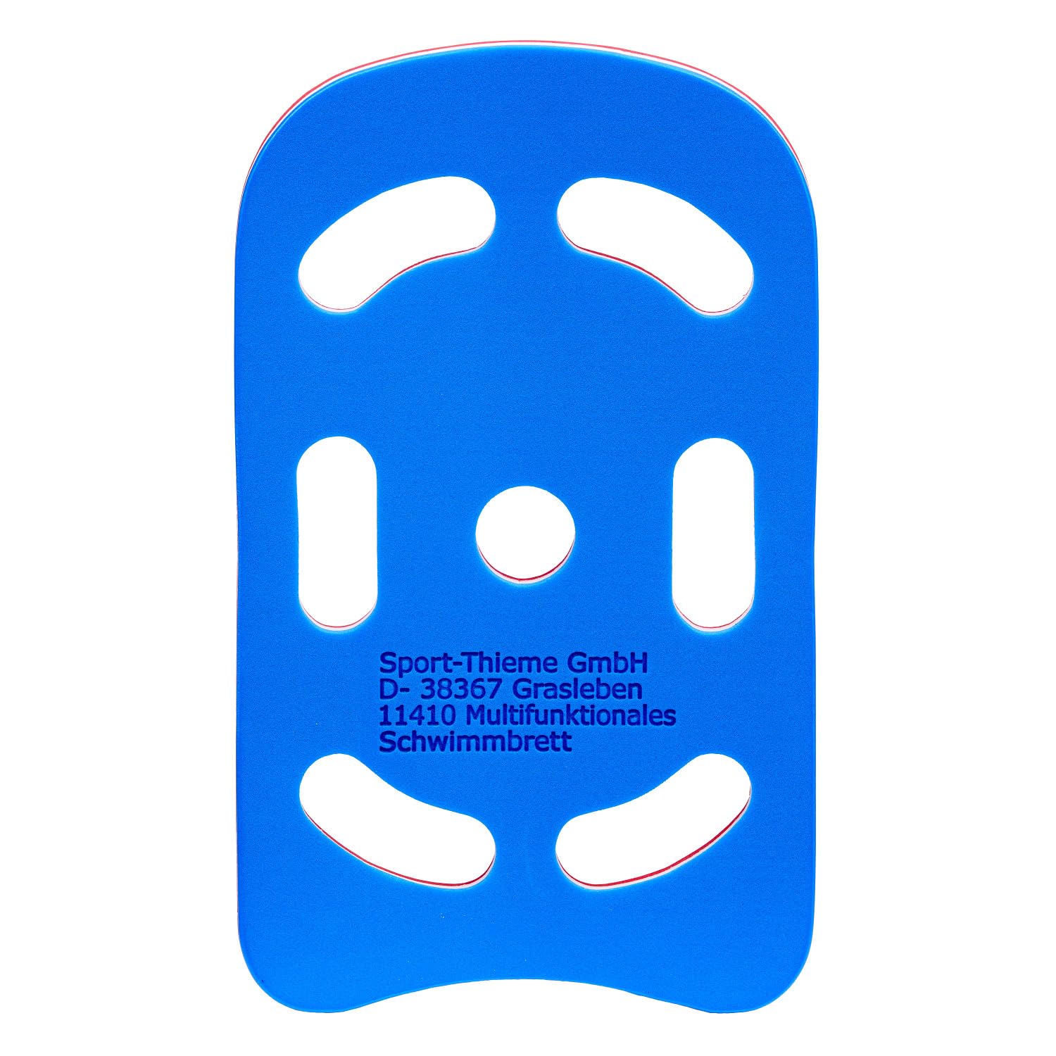 Sport-Thieme Schwimmbrett Multi | Schwimmhilfe, Kick-Board für Erwachsene u. Kinder | Ergonomischen Grifflöchern | Aus weichem Schaumstoff