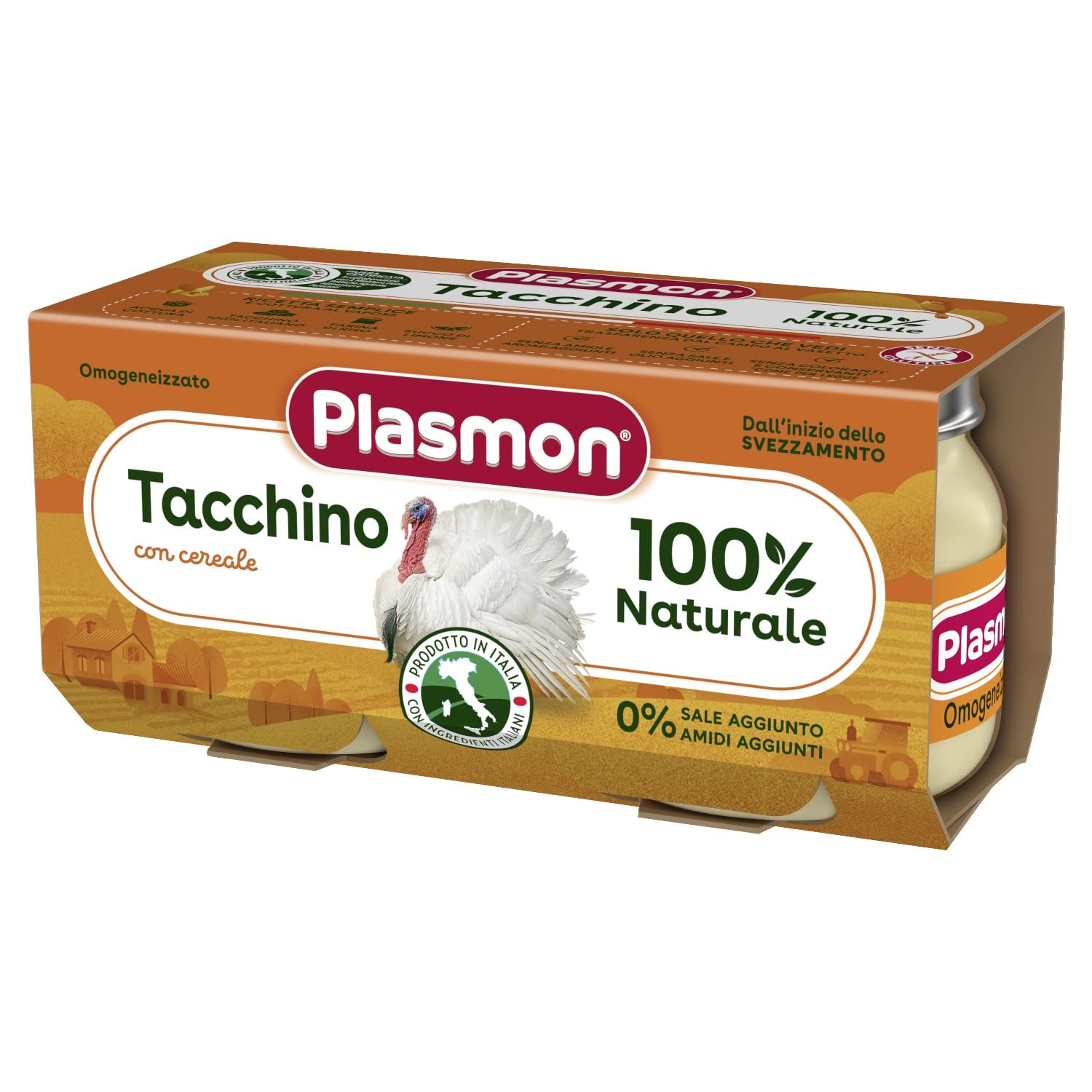 Plasmon Omogeneizzato Carne Tacchino 2x80g