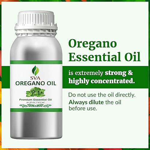 Miniatura 2 de SVA Aceite esencial de orégano – 16 onzas líquidas – Aceite de orégano 100% natural – para difusor, cuidado del cabello, cara, cuidado de S-kin,