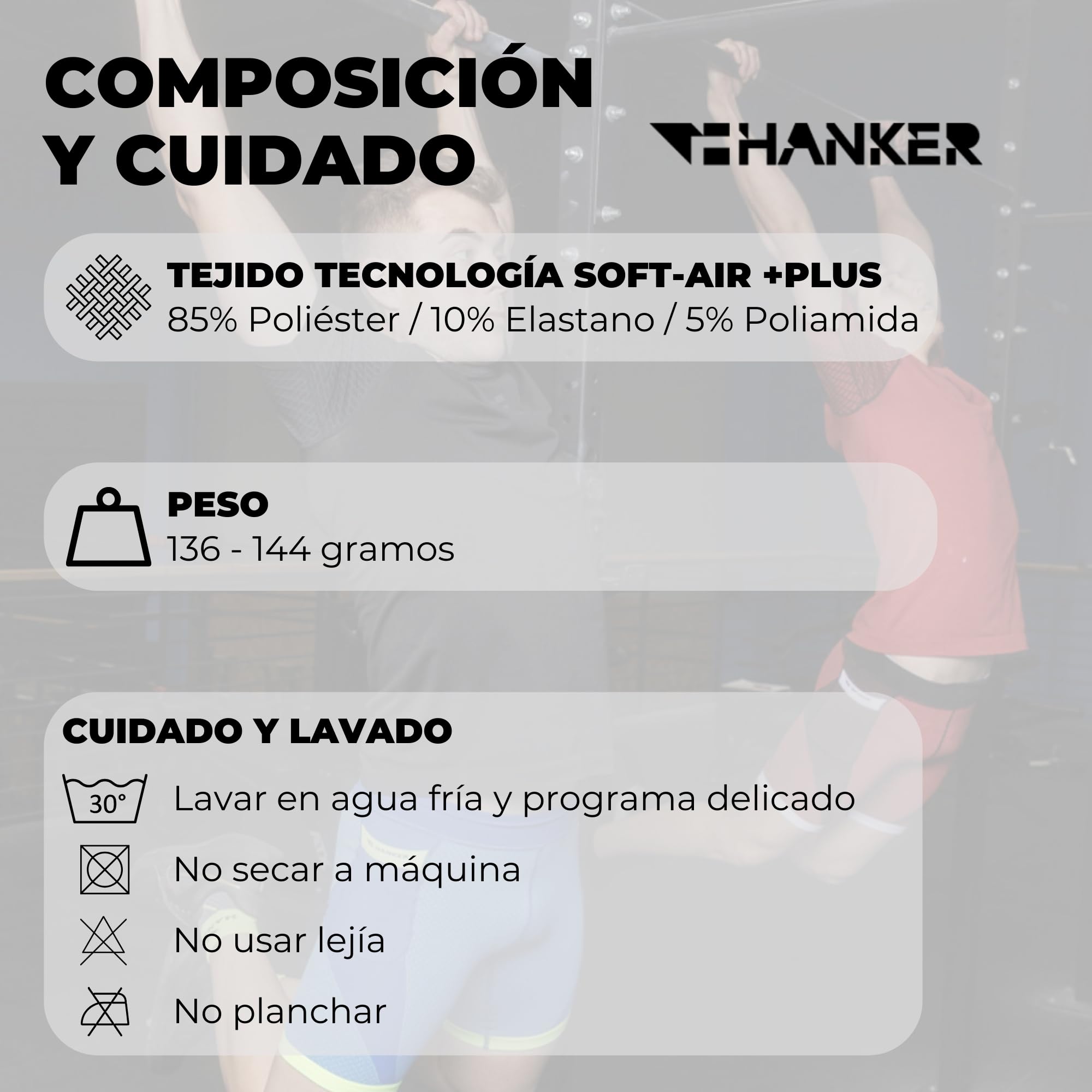 HANKER Mallas Running Hombre Cortas Compresión Firme Mallas Cortas Hombre Deporte Trail con Bolsillos