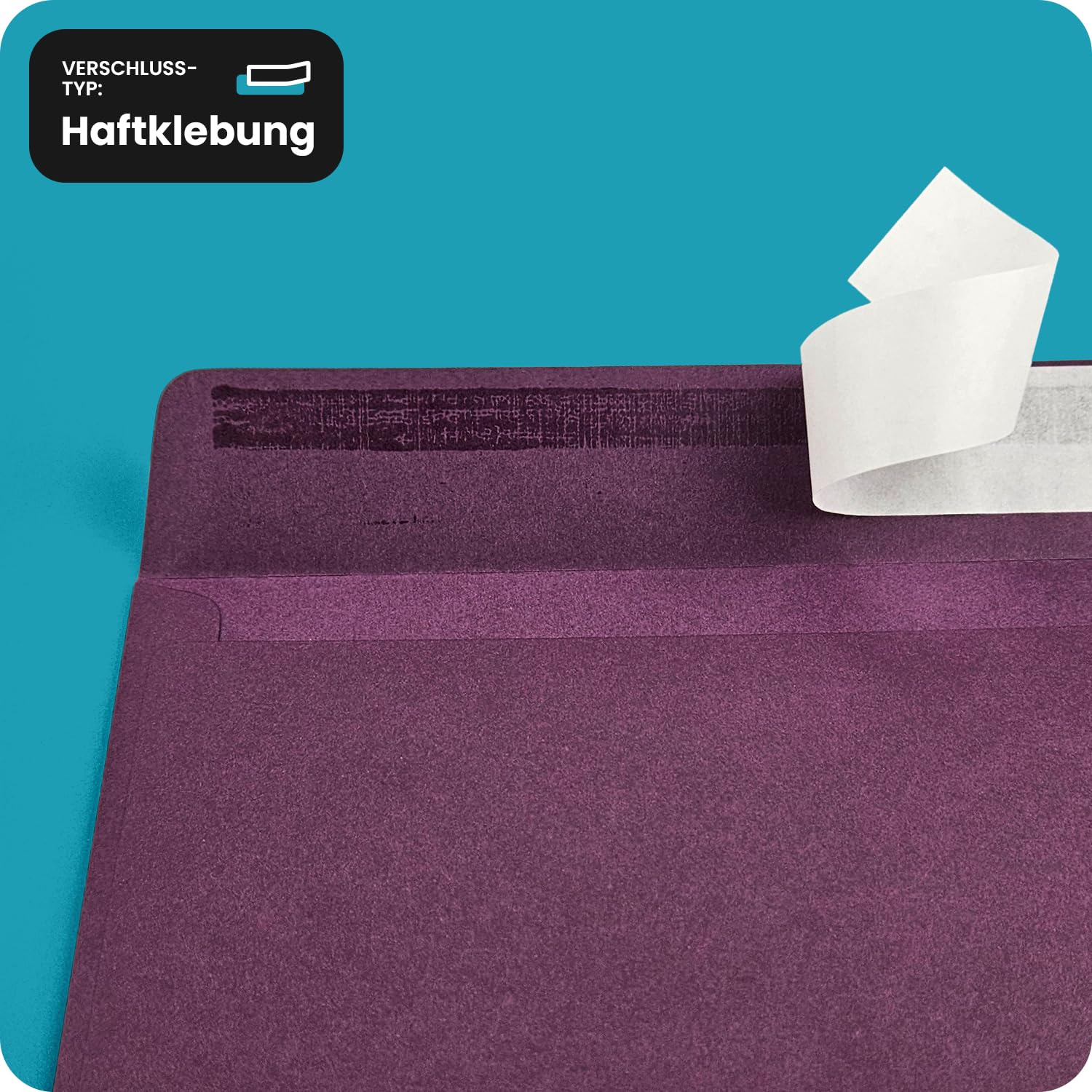 Netuno 500 kolorowych kopert turkusowych DIN podłużnych 11 x 22 cm 115 g Sirio Color Turchese papierowe koperty DL eleganckie koperty zaproszeniowe na wesele, urodziny, chrzest, Boże Narodzenie,