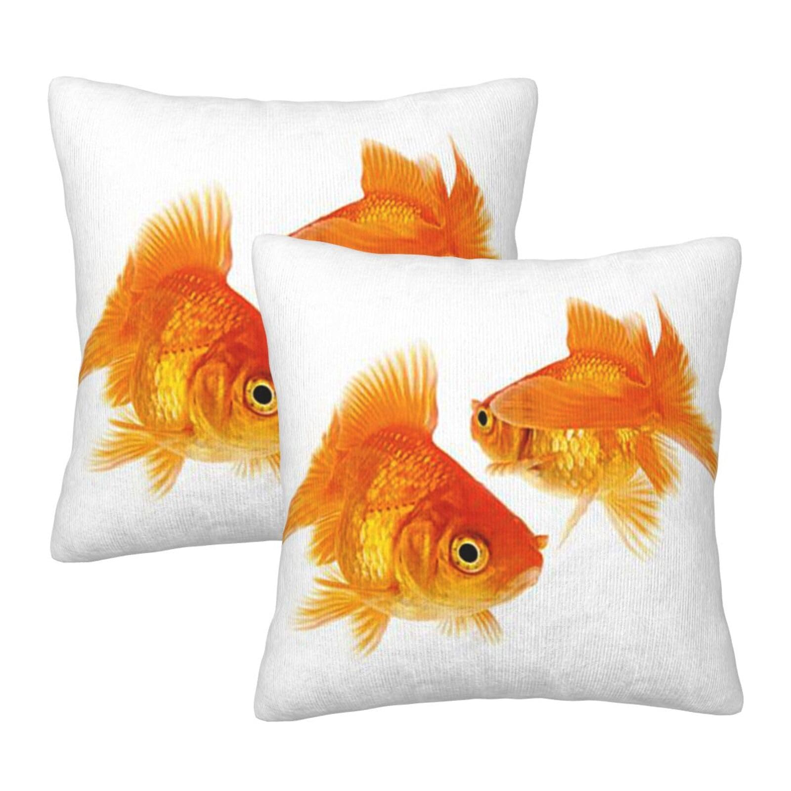 Acheter lot de 2 taies d'oreiller carrées poisson rouge lit enfant