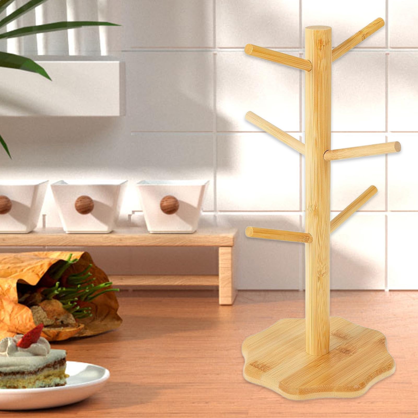 Brezelhalter & Donut-Ständer Set – Bambus-Brezelbaum & Acryl-Donut-Display Für Partys & Feiern