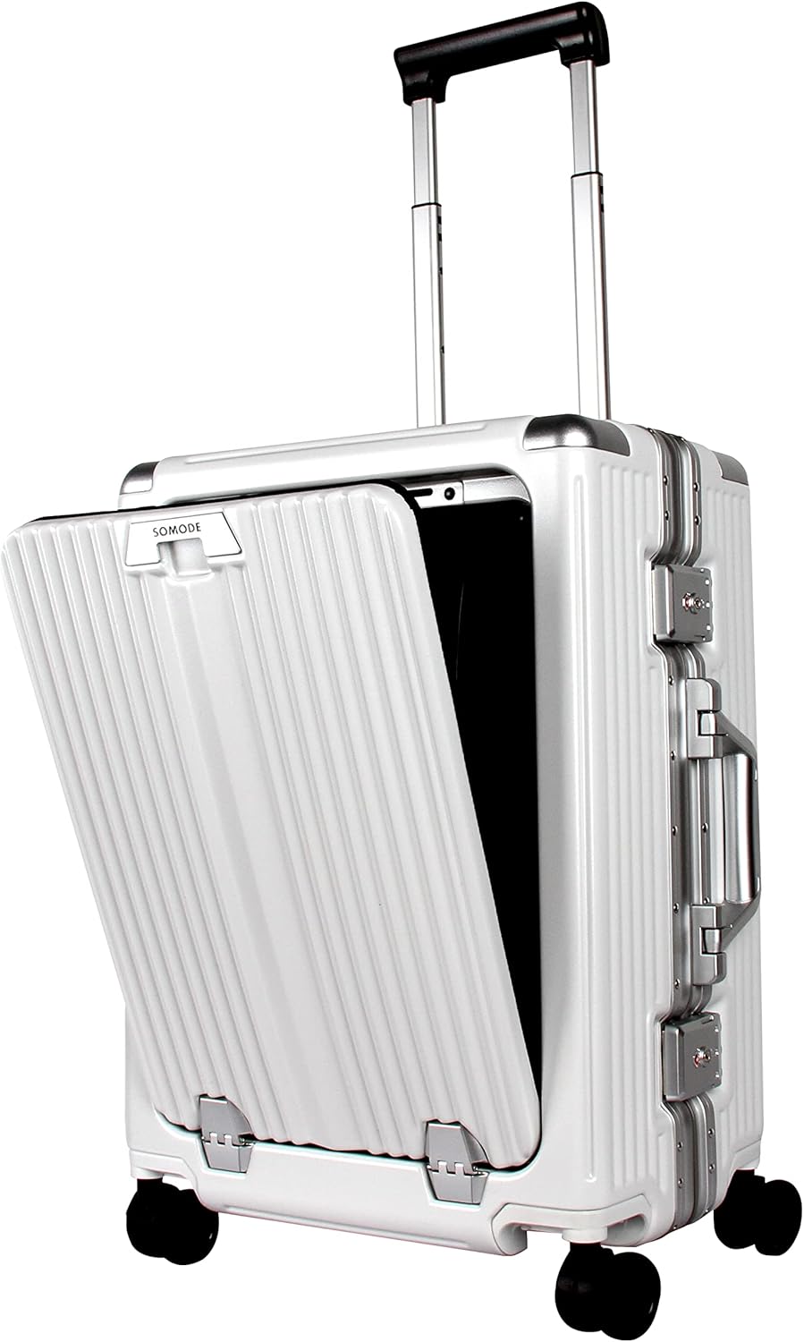 SOMODE Airline Approved Carry On Luggage with Spinner Wheels,Aluminum