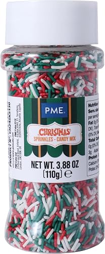 PME Sprinkles Navideños - Mezcla de Bastones de Caramelo (11