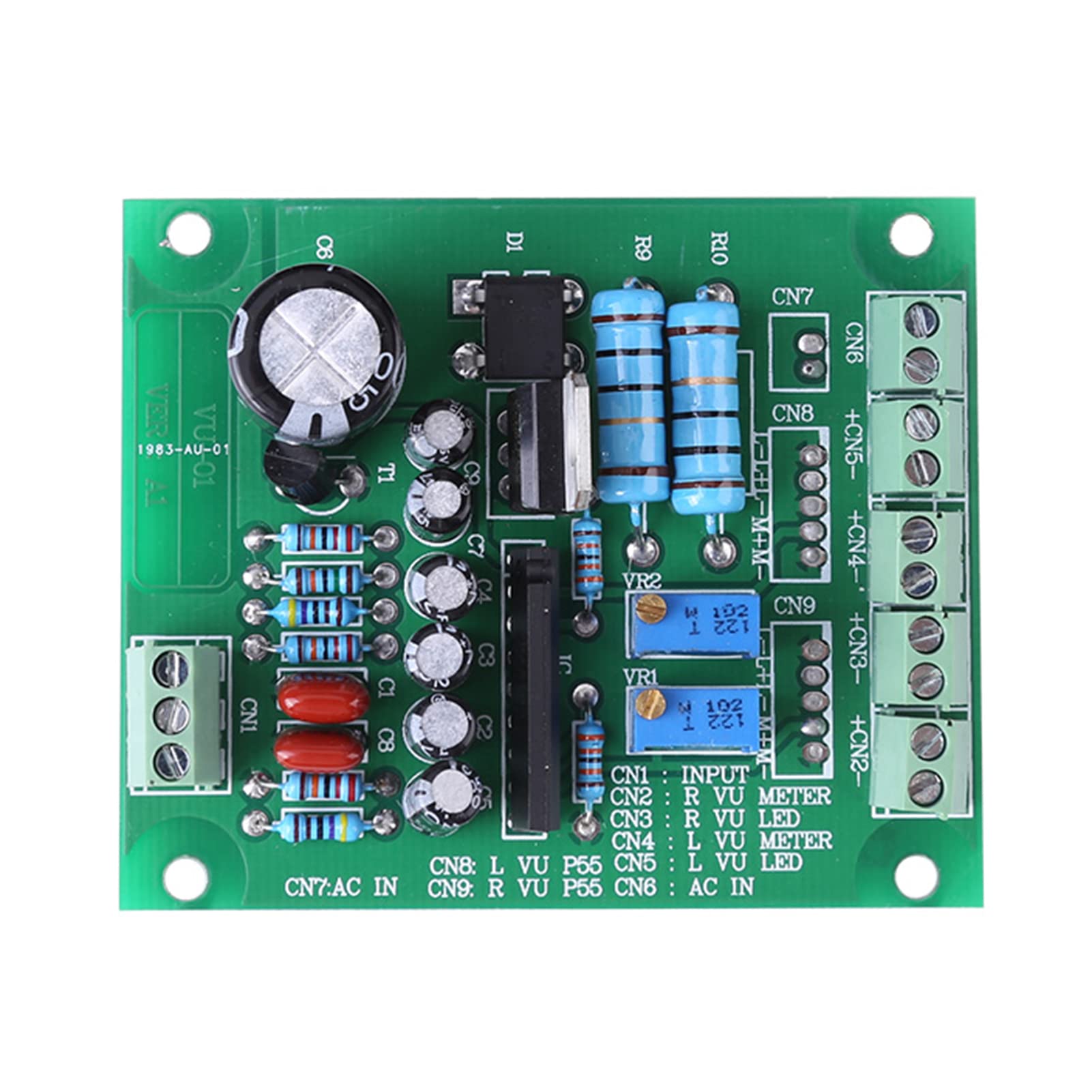 2x pcs VU Meter Warm Back Light Recording,Audio Level Amp with Driver Board