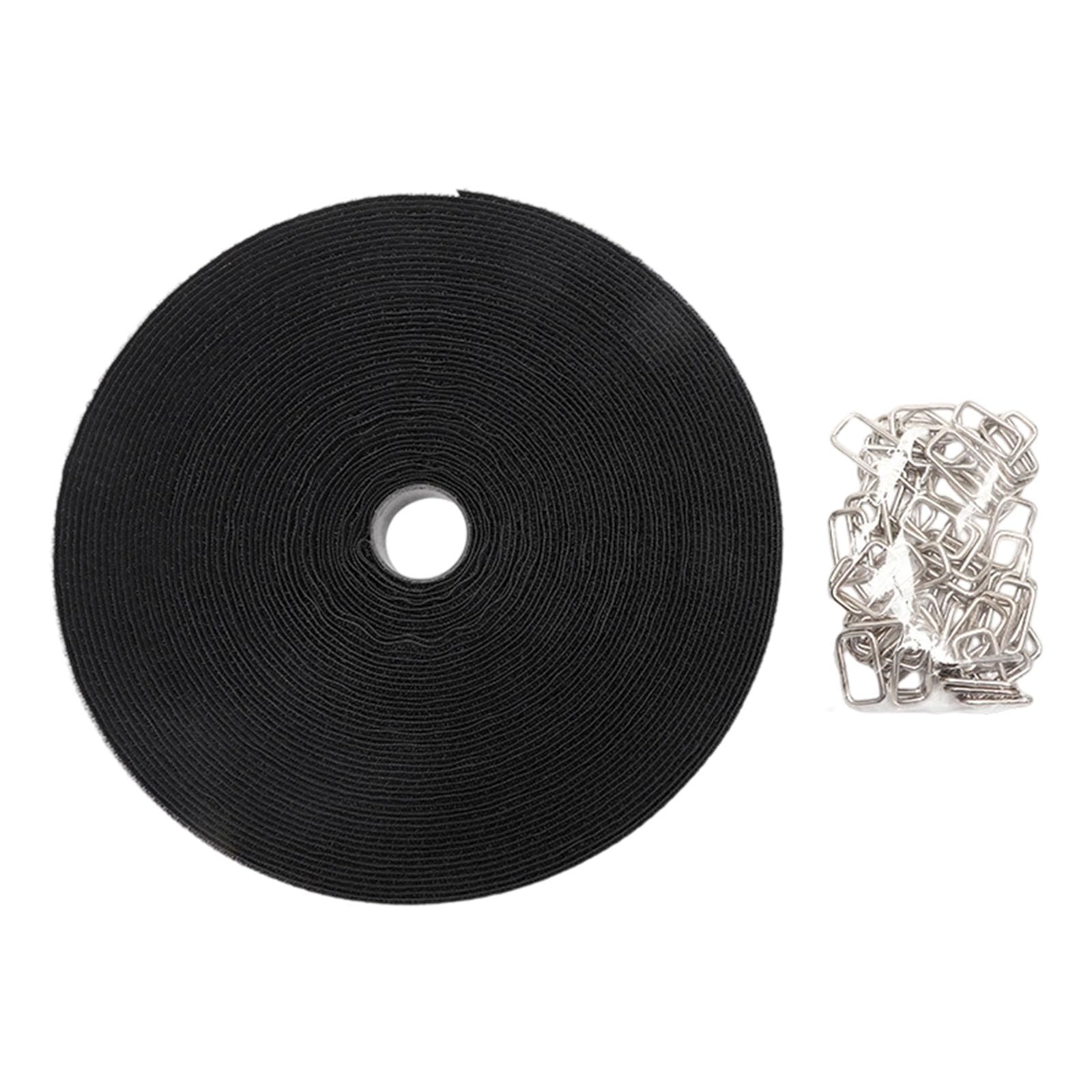 Extra Wide Cable Tie 10M Roll 50 Strong Clip Auto Locking Nylon Tie for Electrical Bundling Needs Strong Hook and Fasteners