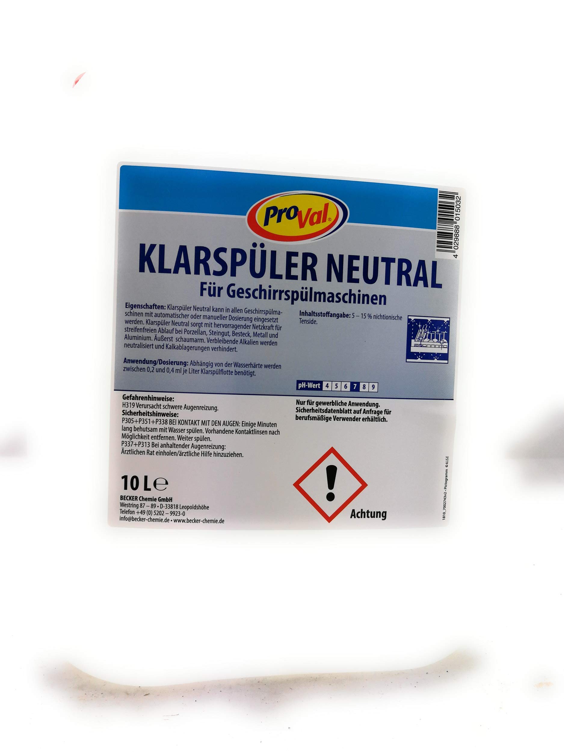 Proval Klarspüler für Spülmaschinen 10 Liter