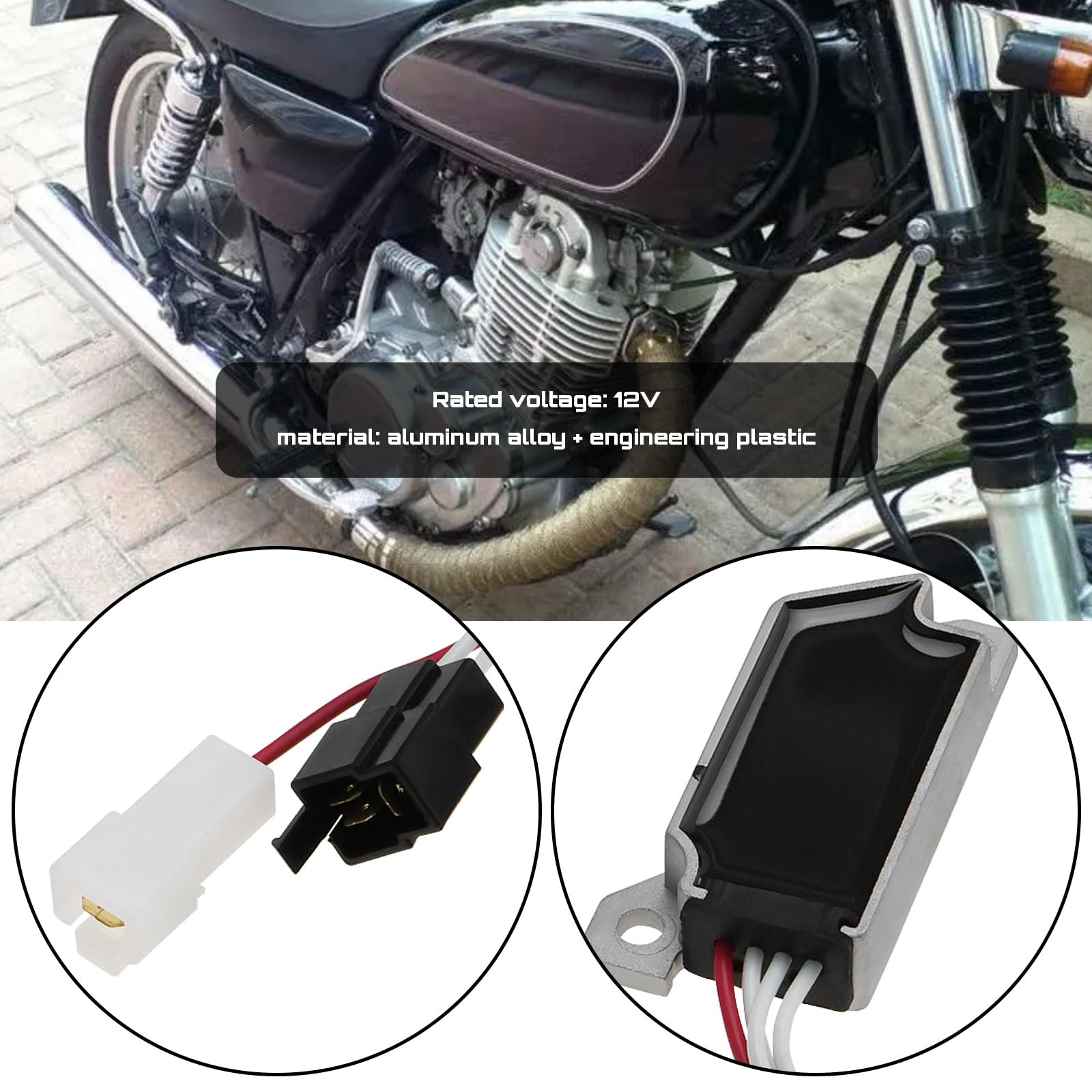 Voltage Regulator Rectifier For Yamaha XV535 XV1100 - Replacement Part 42X-81960-A1 SH569A-12