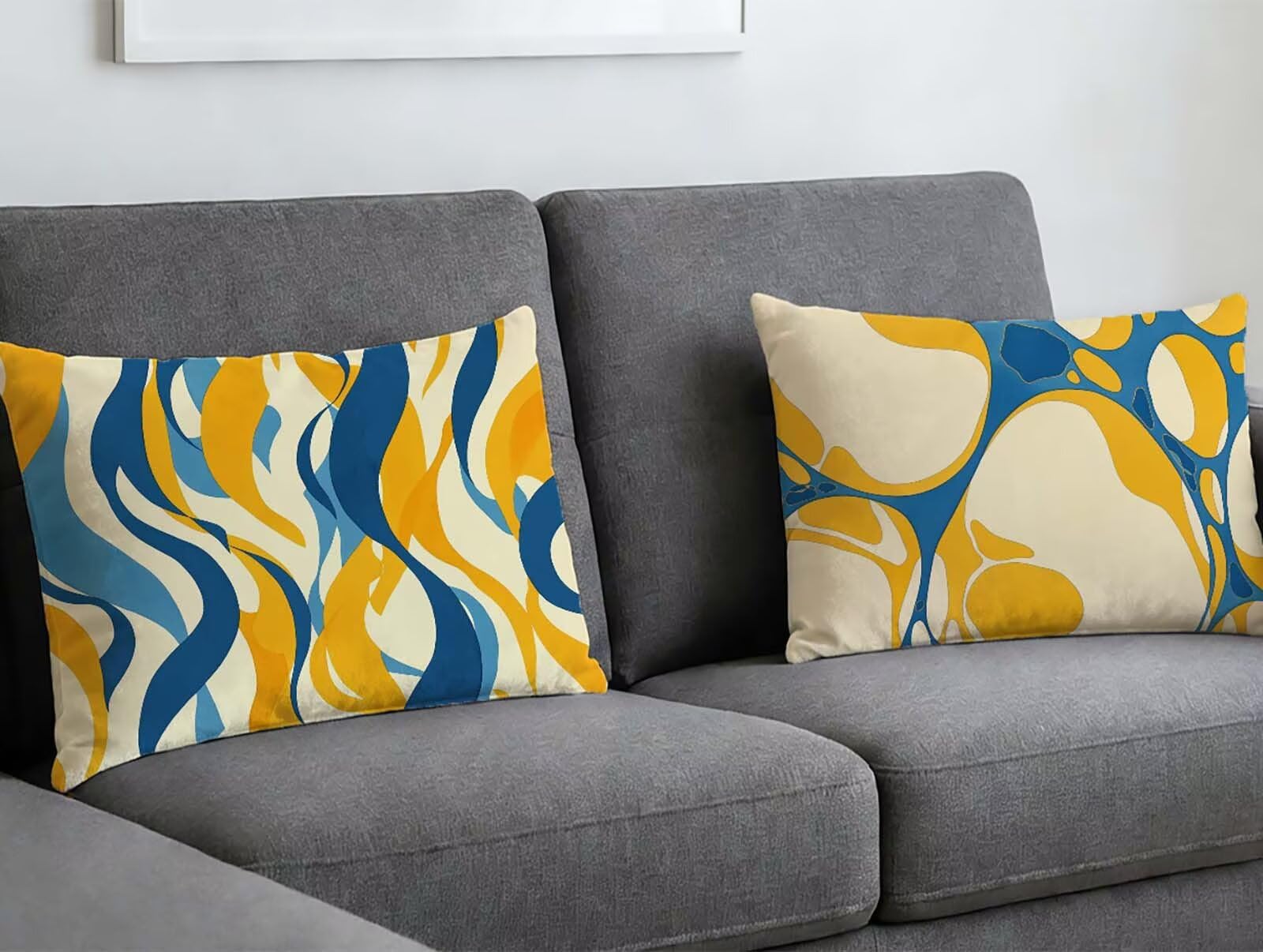 Coussin nordique 40x70 en nouveau velours avec fermeture éclair cachée