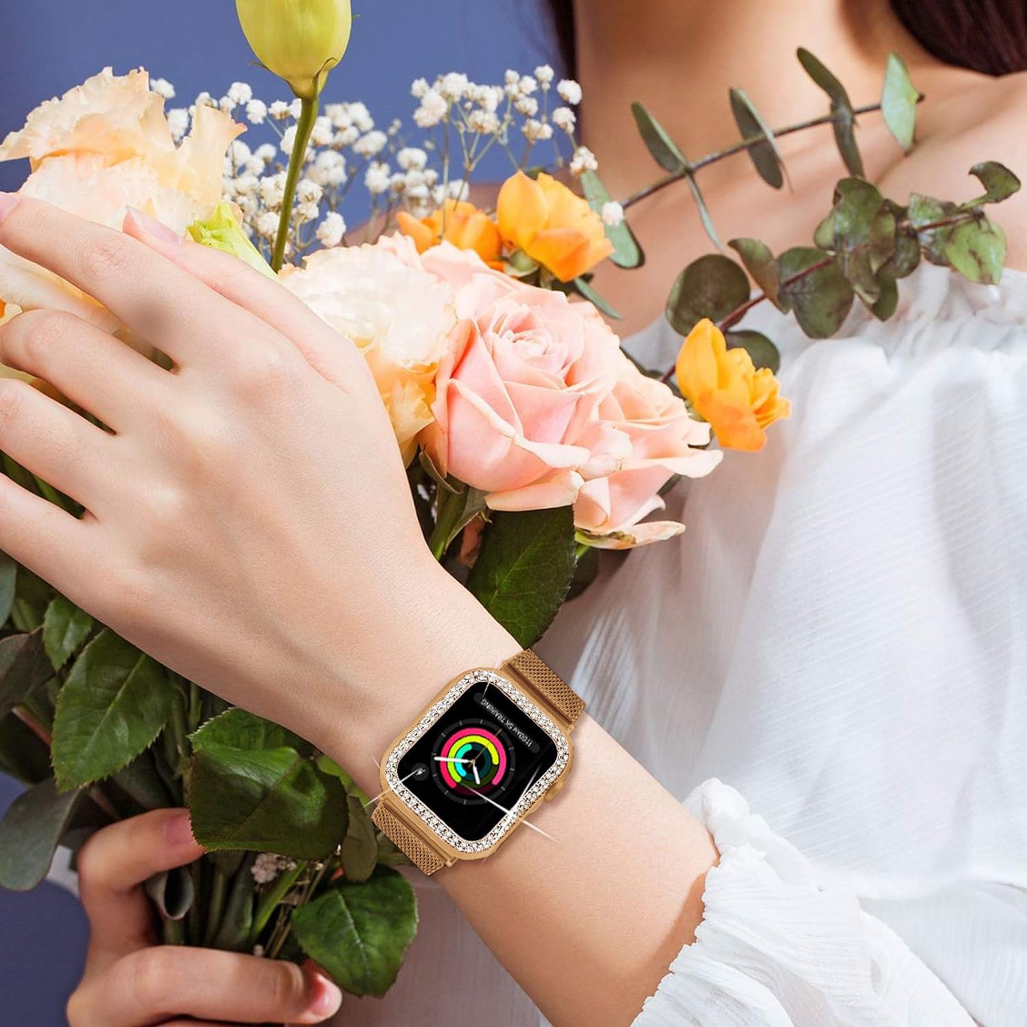 Amazon.co.jp: [YOFITAR] Apple Watch 用バンド ケース一体型45mm/44mm 
